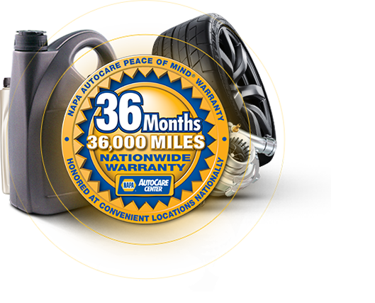 NAPA 36 months/36,000 miles | Chelsea Tire Pros