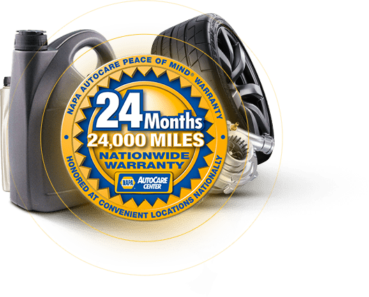 NAPA 24 months/24,000 miles | Chelsea Tire Pros